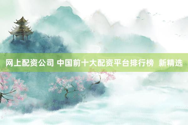 网上配资公司 中国前十大配资平台排行榜  新精选