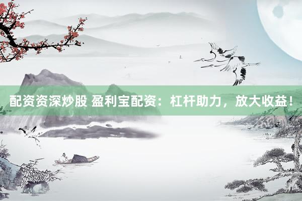 配资资深炒股 盈利宝配资：杠杆助力，放大收益！